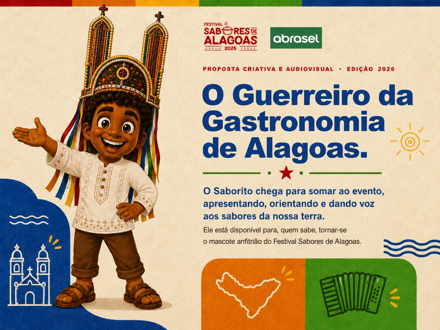O Guerreiro da Gastronomia de Alagoas — capa da proposta